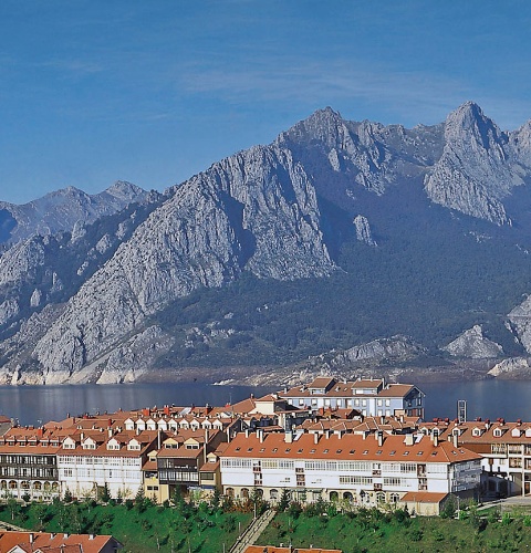 Blick auf Riaño. León