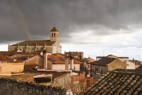 "Panoramic view of Simancas (Valladolid, Castilla y León) "