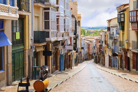 Calle Balboraz, una delle più antiche di Zamora (Castiglia e León)