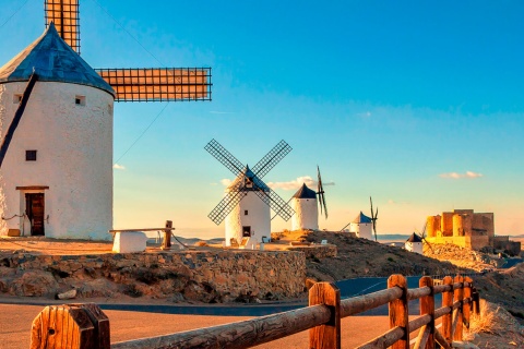 Windmühlen in Consuegra, Toledo