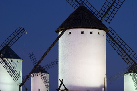 Moulins à Campo de Criptana. Ciudad Real