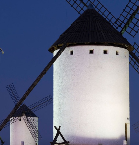 Moulins à Campo de Criptana. Ciudad Real