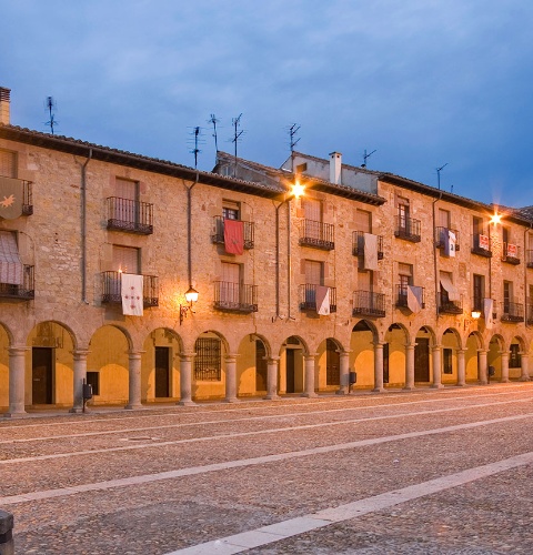 Plaza Mayor w Siguenza. Guadalajara