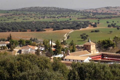 Views of Las Virtudes and the square bullring in Santa Cruz de Mudela