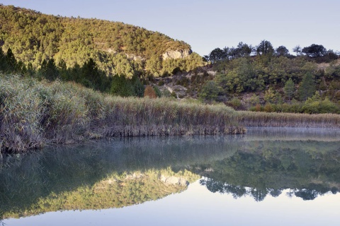 Veduta della laguna di Taravilla (Guadalajara, Castiglia-La Mancia)