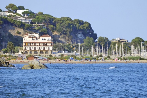 Vista de Arenys de Mar (Barcelona, Catalunha)