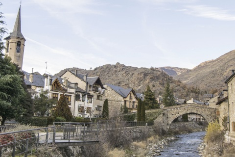 Veduta di Esterri d’Aneu (Lleida, Catalogna)