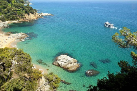 Cala de Sa Boadella, à Lloret de Mar (province de Gérone, Catalogne)