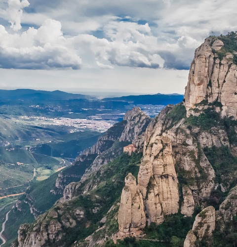 Vista desde Montserrat. Barcelona