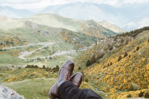 Landscape of the Pyrenees of Lleida, in the area of Taüll