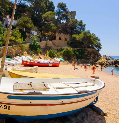 Cala Sa Caleta w Lloret de Mar. Girona