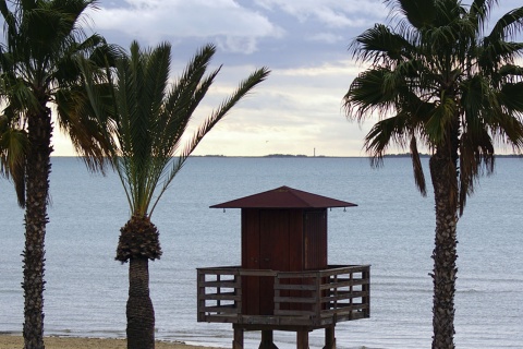 Platja El Garbí, a Sant Carles de la Ràpita (Tarragona, Catalogna)