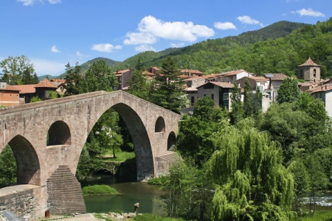 Sant Joan de Les Abadesses in Girona (Katalonien)