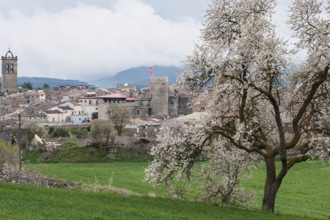 Veduta di Santa Coloma de Queralt (Tarragona, Catalogna)