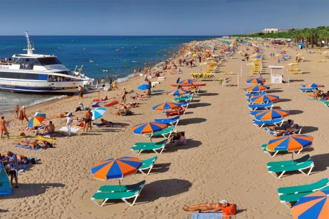 Praia de Santa Susanna, na província de Barcelona (Catalunha)