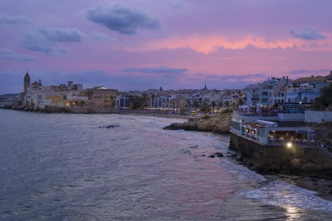 Blick auf Sitges