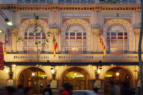 Esterno del Gran Teatre del Liceu di Barcellona, noto come El Liceu.