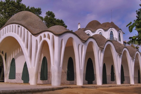 La Masia Freixa, dans le parc Sant Jordi de Terrasa (province de Barcelone, Catalogne)