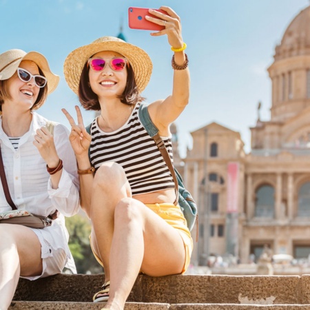 Turistas en Barcelona