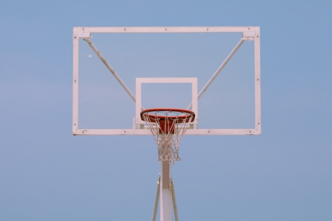 Detalle de canasta de baloncesto