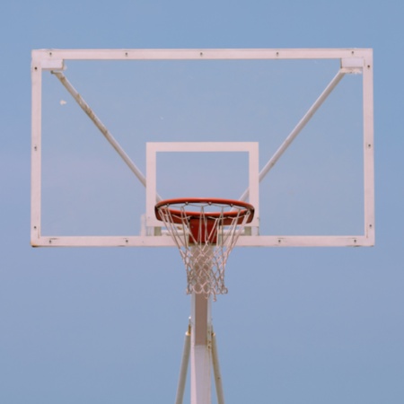 Detalle de canasta de baloncesto