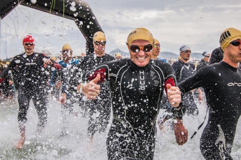 Épreuve de triathlon à Majorque