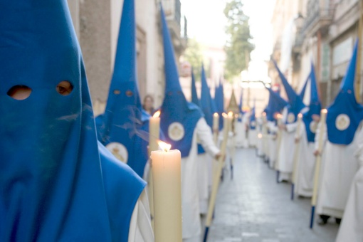 Pénitents pendant la Semaine sainte d’Almería