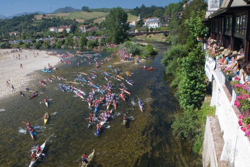 Kanufest. Internationale Sella-Abfahrt