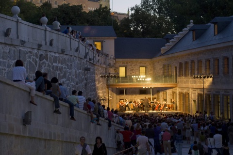 Concierto de la American Chamber Orchesta en la Casa de la Moneda durante una edición pasada del Festival de Música de Segovia