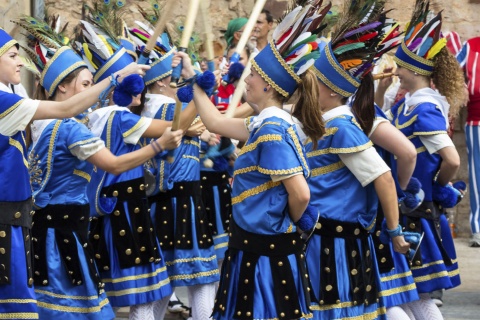 Danza de Batonets, típica de las fiestas de la Mare de Déu de la Salut de Algemesí (Valencia)