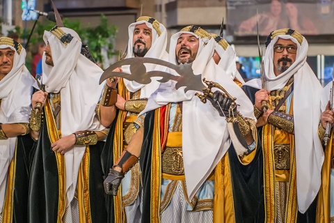 Festlichkeit der Moros y Cristianos in Crevillente, Alicante