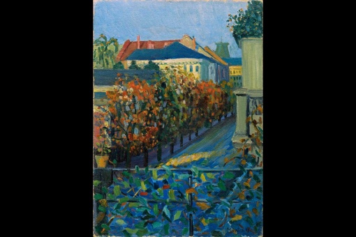 Widok z domu brata artystki, Bonn, 1908. Gabriele Münter. Kolekcja Carmen Thyssen