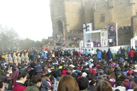 Las Javieradas, peregrinación hasta el castillo de Javier, en Navarra