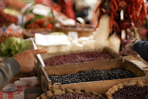 Market on the last Monday in Gernika-Lumo (Bizkaia, Basque Country)