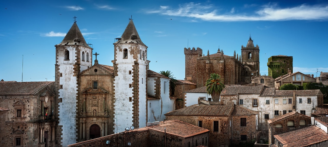 Blick auf Cáceres, Extremadura