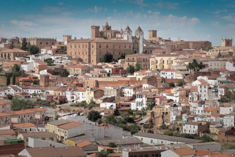 Blick auf Cáceres, Extremadura