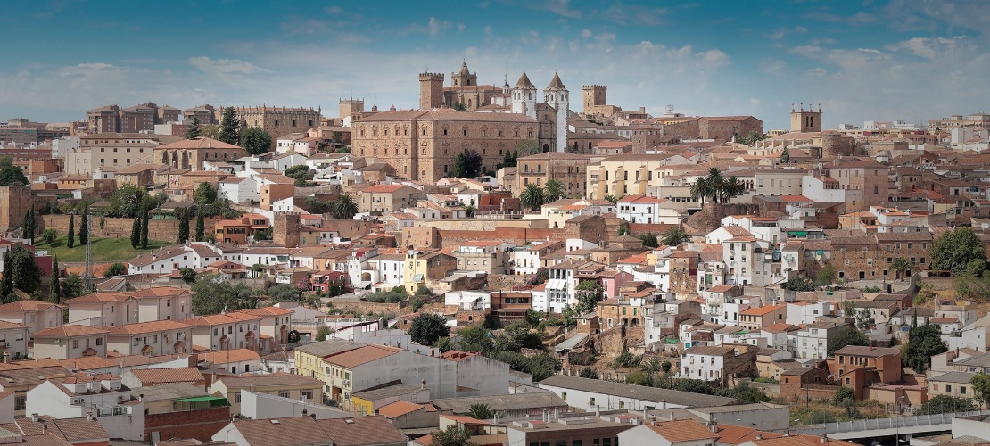 Vue générale de Cáceres, Estrémadure