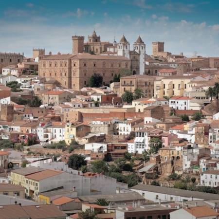 Vista panorâmica de Cáceres, Extremadura