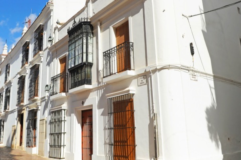 Calle en el centro de Almendralejo