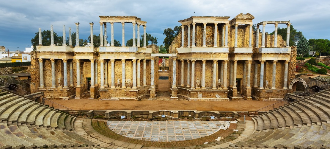 Teatro Romano de Mérida em Badajoz, Extremadura