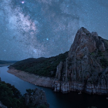 Starry sky in Monfragüe National Park, Extremadura