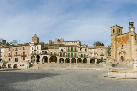 Plaza Mayor square in Trujillo (Cáceres, Extremadura)