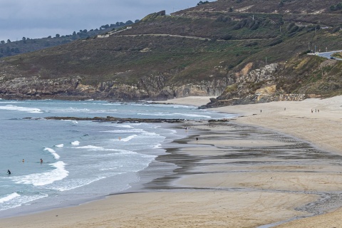 Plaża Barrañán w Arteixo (A Coruña, Galicja)