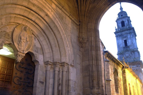 Veduta della cattedrale di Lugo (Galizia)