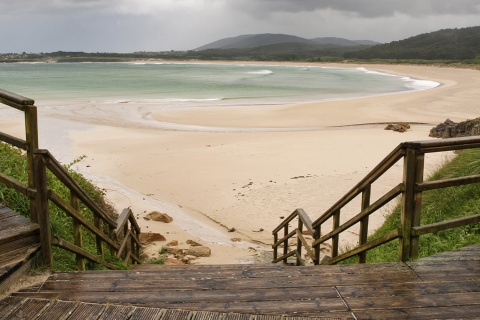 Plage San Jorge à Ferrol (province de La Corogne, Galice)