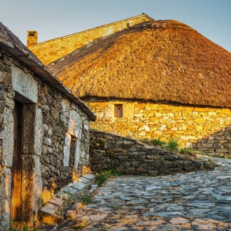 Pallozas a O Cebreiro, Lugo