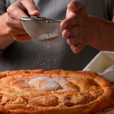 Preparando uma Ensaimada de Maiorca