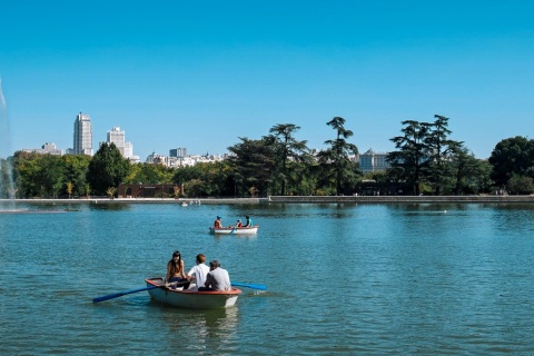 Lake in the Casa de Campo Park, Madrid