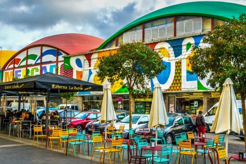 Marché de La Cebada dans le quartier de La Latina Madrid