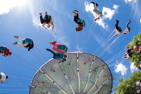 Attraction au Parc Warner de Madrid